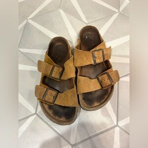 Birkenstock Suede Sandals in Brown